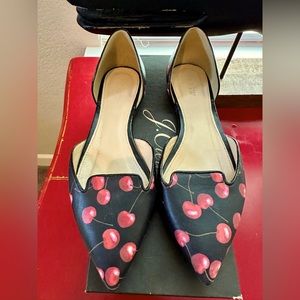 J Crew Sadie Loafer Flats in Cherry